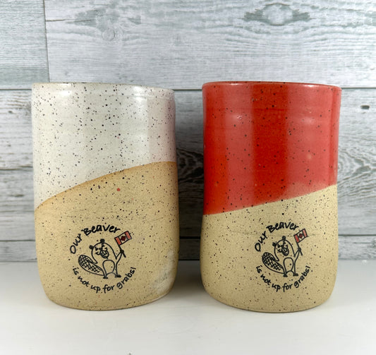 Beaver Straw Tumbler (red)