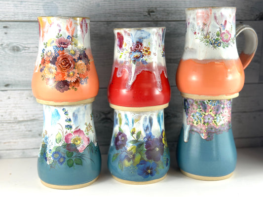 Vintage Bloom Mug – One of a Kind
