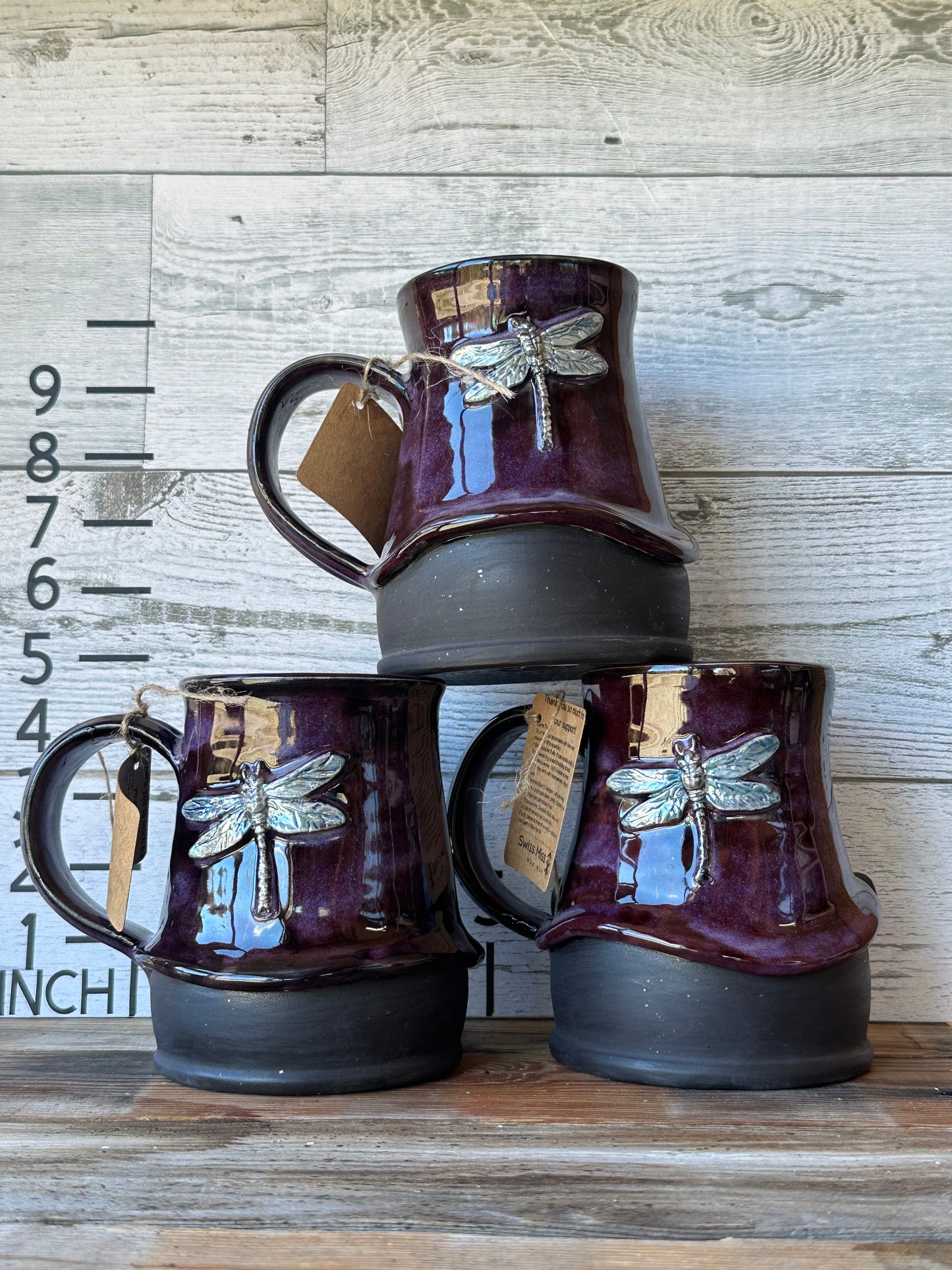 Dragonfly Mug – Wheel-Thrown Stoneware Magic