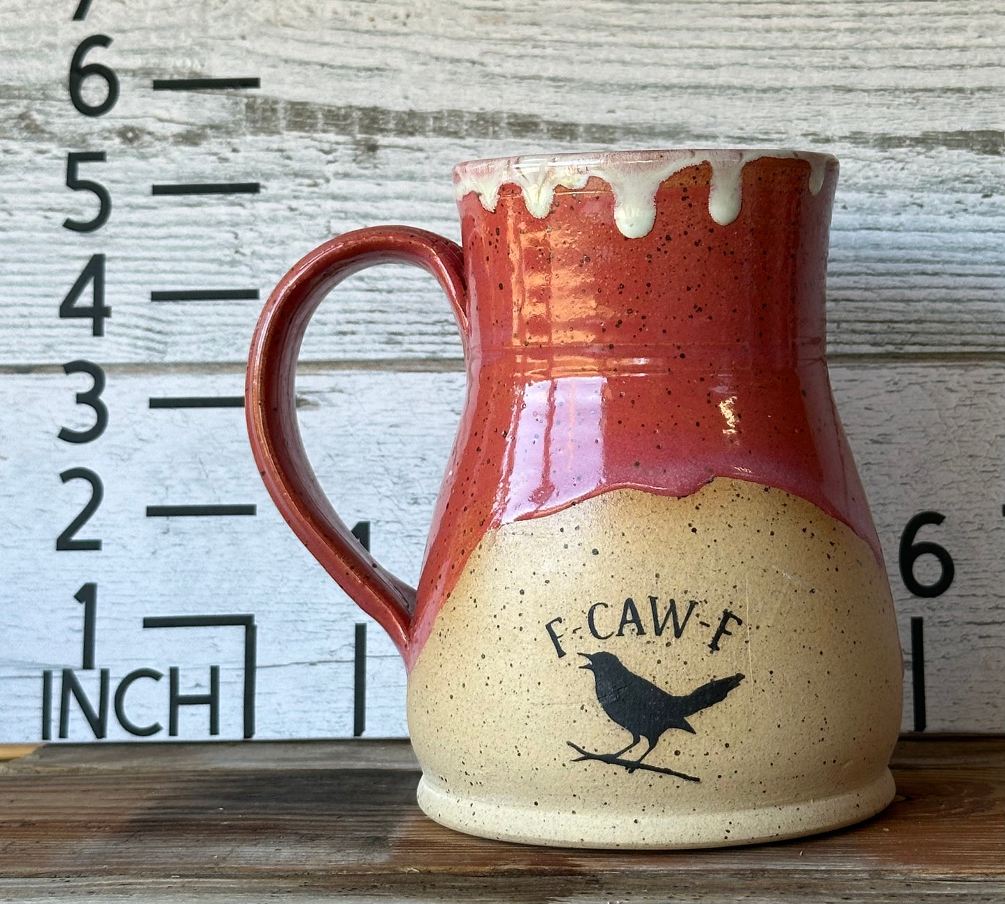 F•CAW•F Bird Mug – Wheel-Thrown Sass & Rustic Charm
