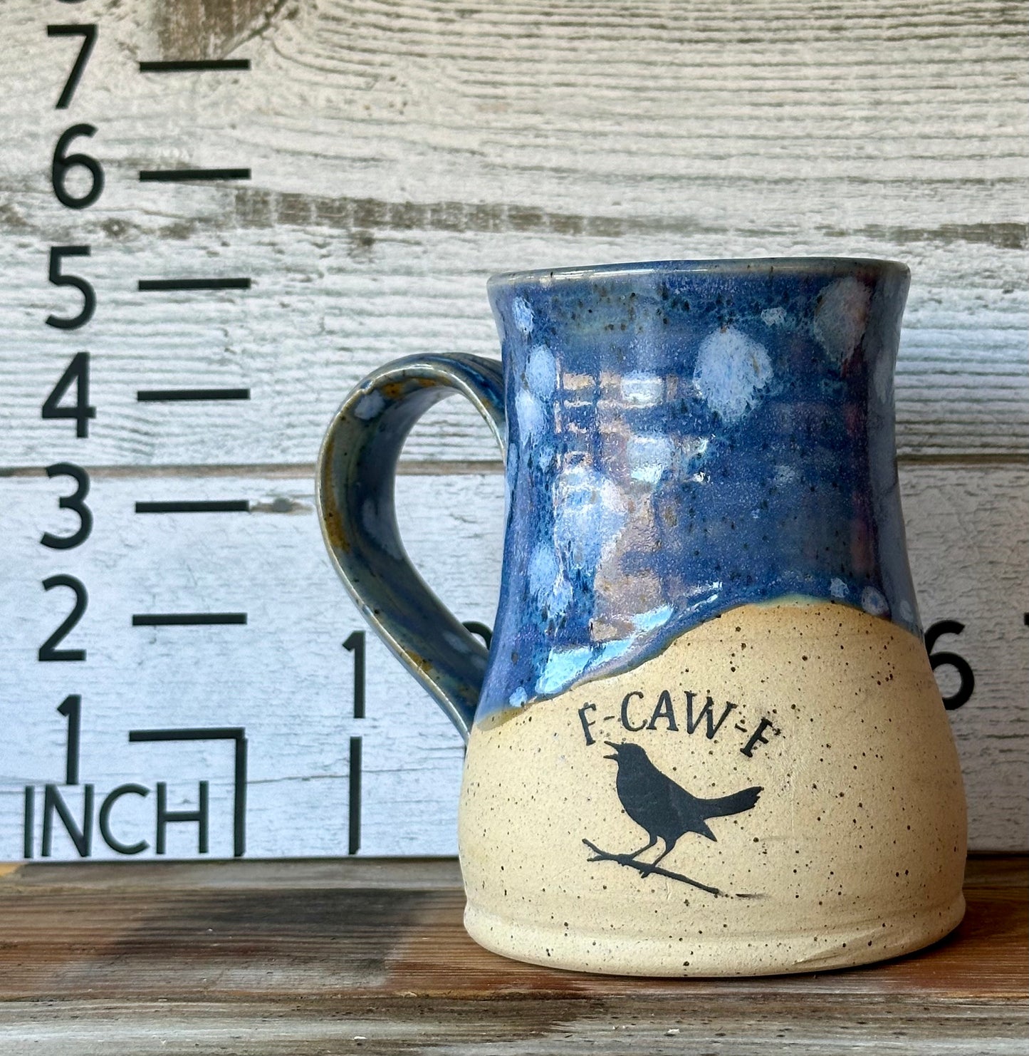 F•CAW•F Bird Mug – Wheel-Thrown Sass & Rustic Charm