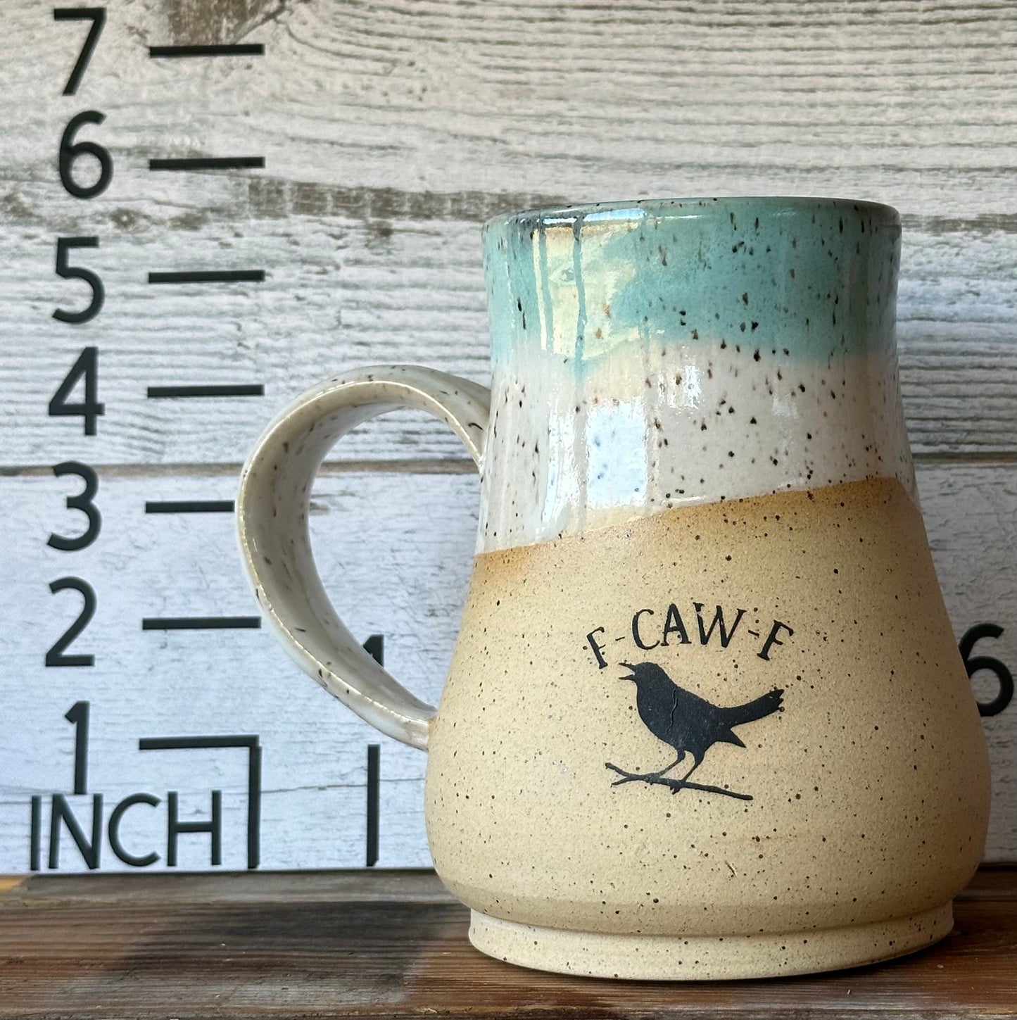 F•CAW•F Bird Mug – Wheel-Thrown Sass & Rustic Charm