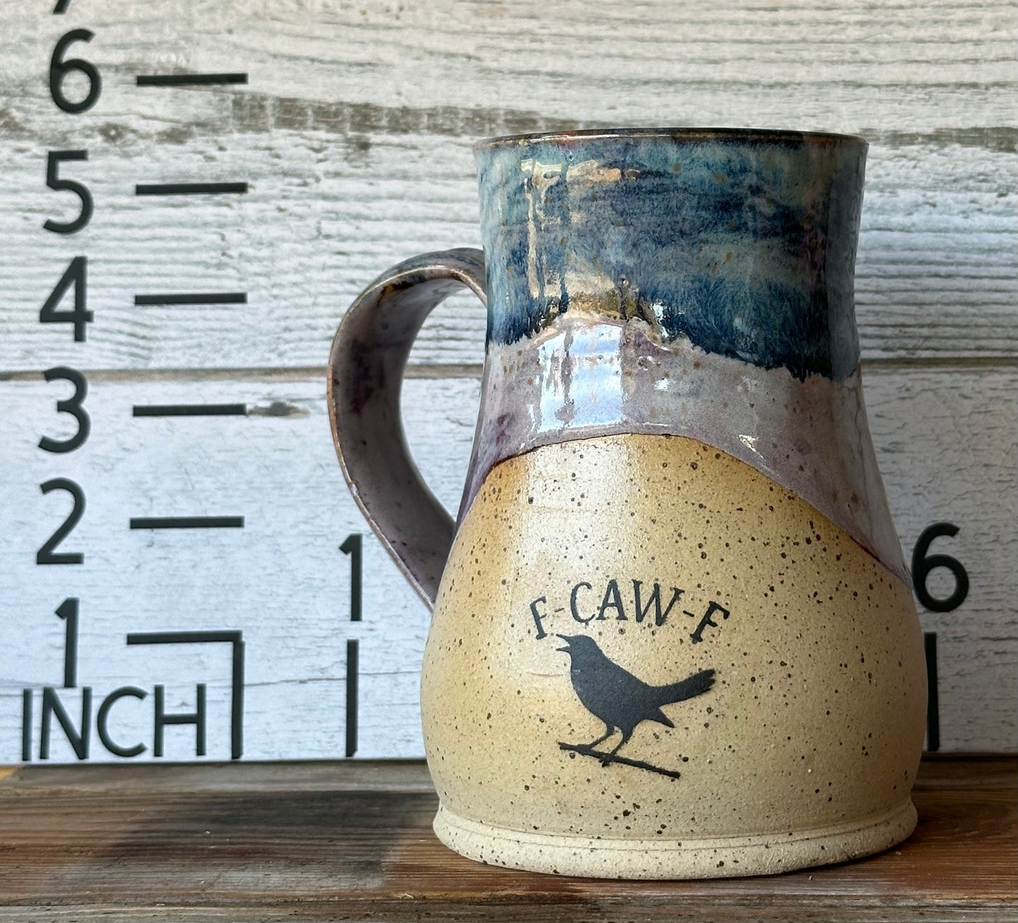 F•CAW•F Bird Mug – Wheel-Thrown Sass & Rustic Charm