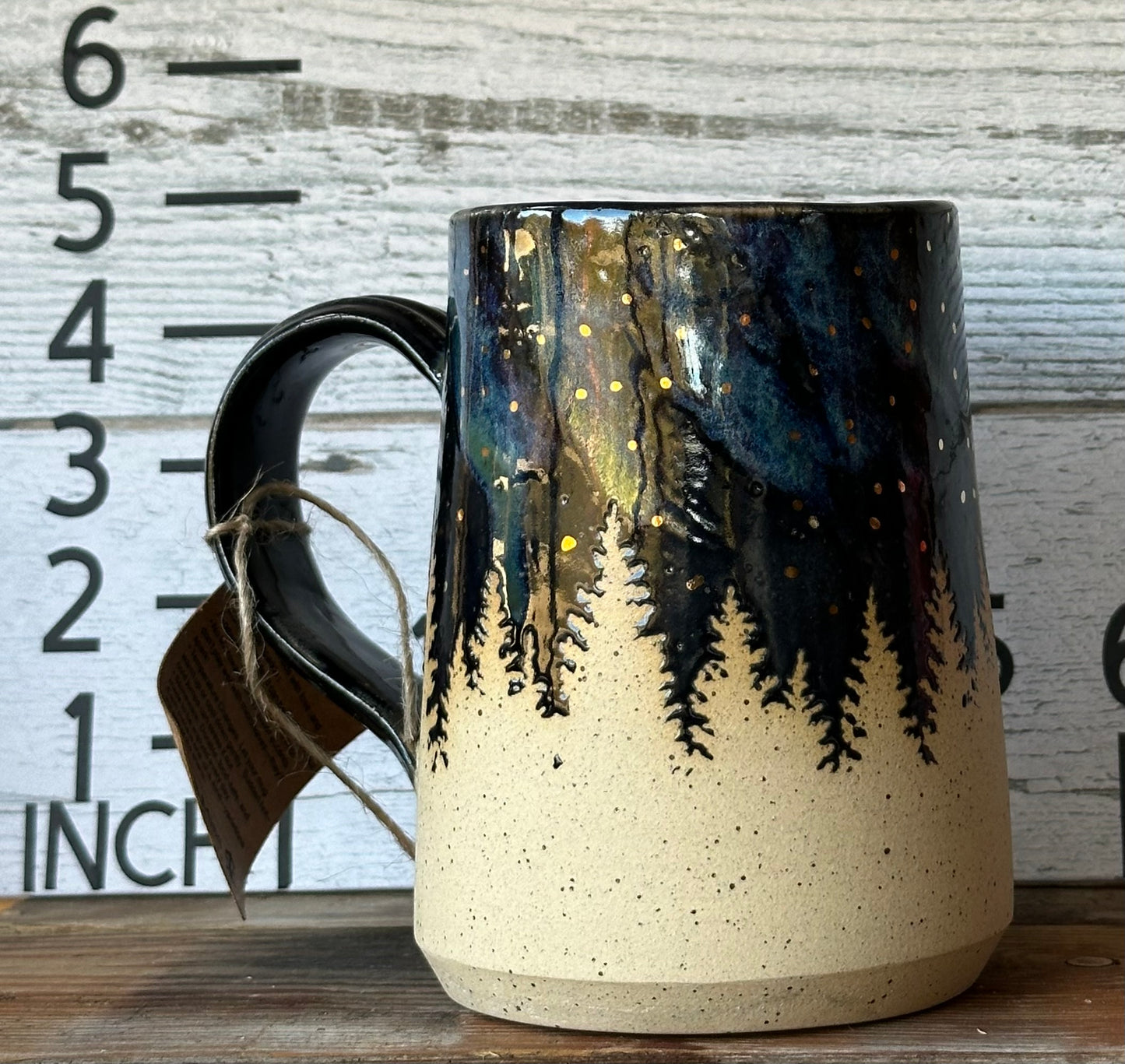 Northern Lights Mug with 22K gold