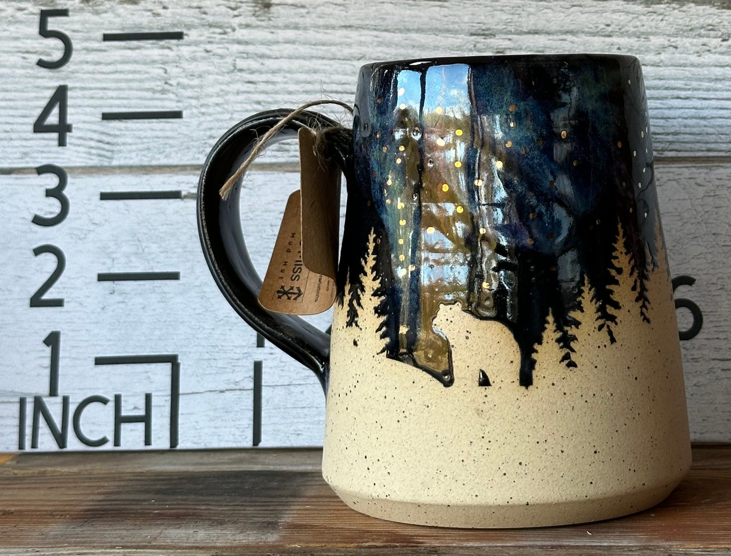 Northern Lights Mug with 22K gold